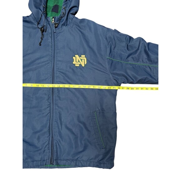 Vintage Notre Dame Crable Sz M Zip Fighting Irish Blanket Lined Mens Coat Jacket - Picture 12 of 16